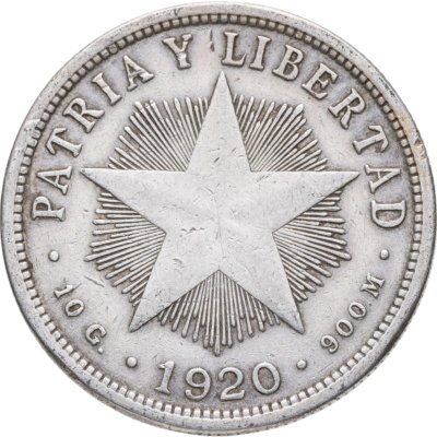купить Куба 40 сентаво (centavos) 1920