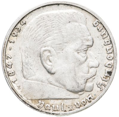 купить Германия, Третий рейх 5 рейхсмарок 1935