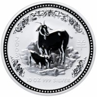 Купить Австралия 10 долларов 2003 "Китайский гороскоп - Год козы"