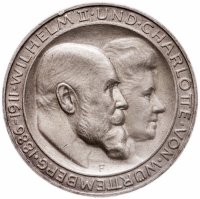 купить Германия (Империя) 3 марки (mark) 1911 F 25 лет свадьбе Вильгельма II Вюртембергского и Шарлотты Шаумбург-Липпской