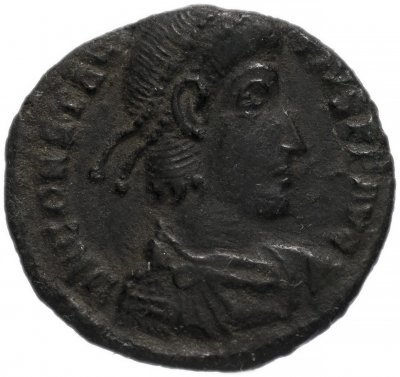купить Римская Империя Констанций II 324–361 гг фоллис ? (реверс: воин поражает копьем всадника)