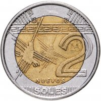 купить Перу 2 новых соля 2010-2015, случайная дата