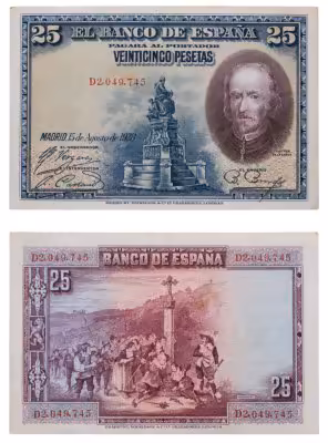 купить Испания 25 песет 1928 (Pick 74.b)