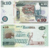 купить Замбия 10 квача 2012 (Pick 51a)