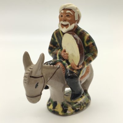 купить Статуэтка "Узбек на ослике", керамика, глазурь, роспись, СССР, 1980-1990 гг.