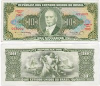 купить Бразилия 10 крузейро 1962 (Pick 177b) Подпись 11