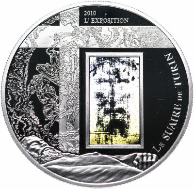 купить Камерун 1000 франков КФА 2010 "Туринская плащаница" в футляре с сертификатом