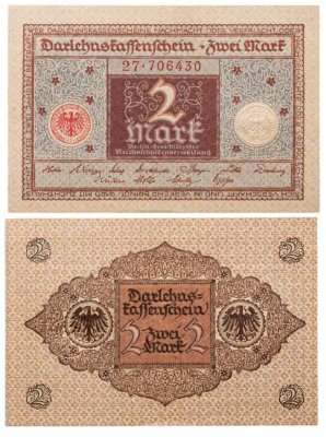 купить Германия 2 марки 1920