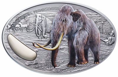купить Нигер 1500 франков CFA 2015 Proof "Мамонт" в футляре, с сертификатом