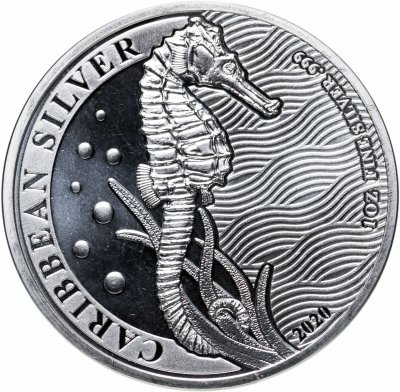 купить Барбадос 1 доллар 2020 Морской конек
