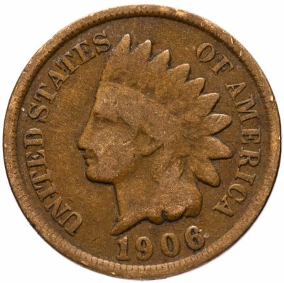 купить США 1 цент (cent) 1906 Indian Head Cent
