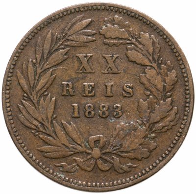 купить Португалия 20 рейс (reis) 1883
