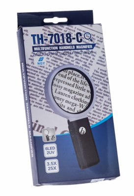 купить Лупа настольная ручная складная с подсветкой (6 LED) TH-7018-C