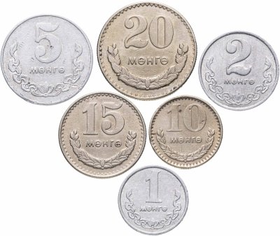 купить Монголия, набор из 6 монет 1970-1977