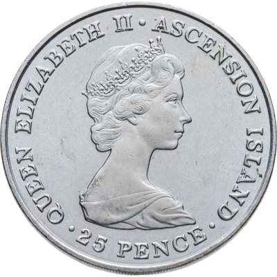 купить Остров Вознесения 25 пенсов (pence) 1981 свадьба принца Чарльза и леди Дианы медно-никелевый сплав