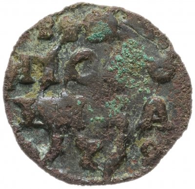 купить полушка 1719 без обозначения монетного двора, год цифрами
