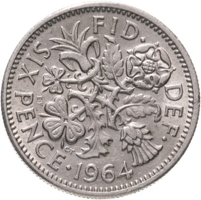 купить Великобритания 6 пенсов 1964