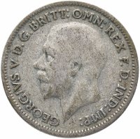 Купить Великобритания 6 пенсов (pence) 1928-1936, случайная дата