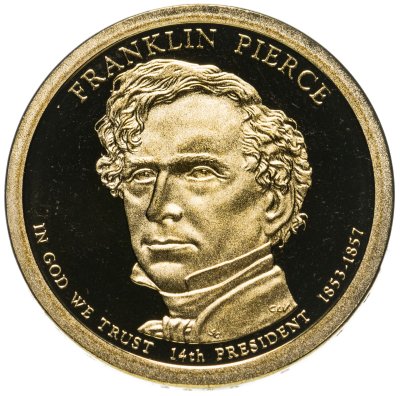 купить США 1 доллар 2010 Франклин Пирс (14-ый Президент США)
