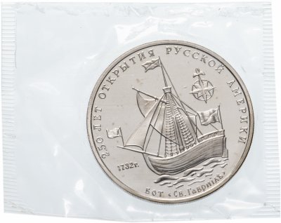 купить Жетон Межнумизматика "250 лет открытия Русской Америки"