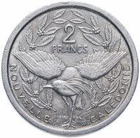 купить Новая Каледония 2 франка (francs) 1971-2012 случайный год
