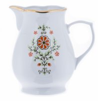 купить Кувшин с цветочным декором, фарфор, деколь, Рижский фарфоровый завод, СССР, 1970-1980 гг.