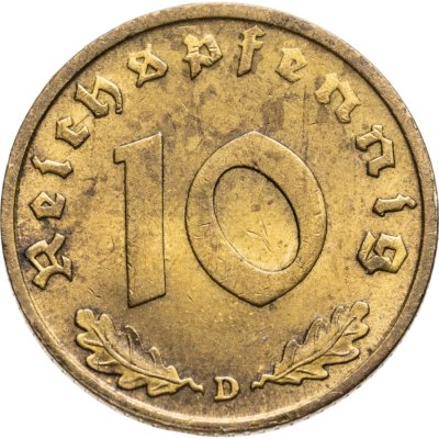 купить Германия (Третий рейх) 10 рейхспфеннигов (reichspfennig) 1938 A