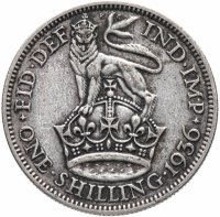 Купить Великобритания 1 шиллинг (shilling) 1936