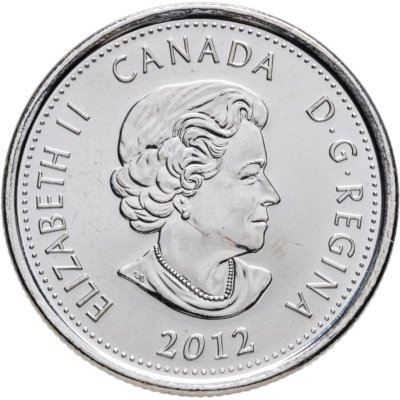 купить Канада 25 центов (cents) 2012 "Война 1812 года - Вождь Шайенов Текумсе" цветная