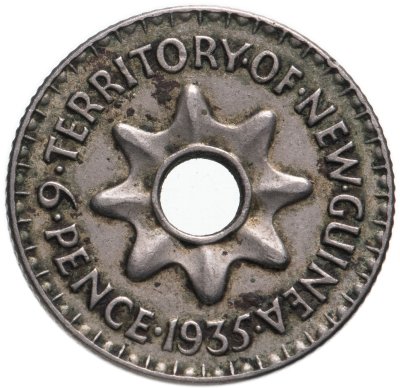купить Новая Гвинея 6 пенсов (pence) 1935