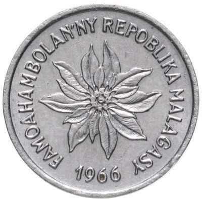 купить Мадагаскар 1 франк (franc) 1966