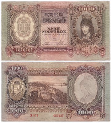 купить Венгрия 1000 пенге 1943 (Pick 116)