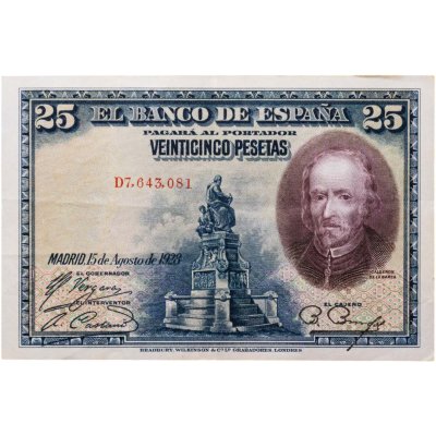 купить Испания 25 песет 1928 (Pick 74.b)