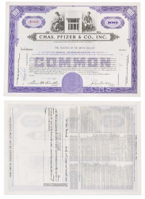 купить Акция США Chas pfizer. & Co. Inc. 1946-1951 гг.