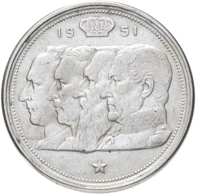 купить Бельгия 100 франков (francs) 1951 Надпись на голландском - 'BELGIE'