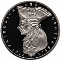 Купить ФРГ Германия 5 марок (mark) 1986 "Фридрих II Великий, 200 лет со дня смерти", F
