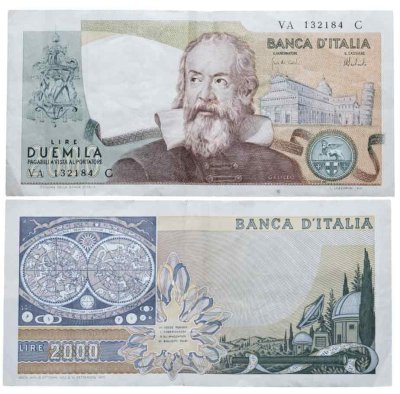 купить Италия 2000 лир 1973