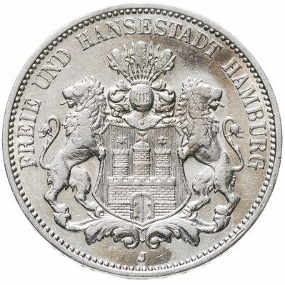 купить Германская империя, Гамбург 3 марки (mark) 1910