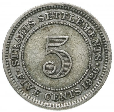 купить Стрейтс Сетлментс 5 центов (cents) 1926