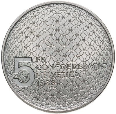 купить Швейцария 5 франков (francs) 1988 Олимпийские игры - голубь и кольца