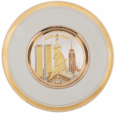 купить Тарелка настенная "NEW YORK", фарфор, компания "CHOKING ART", Япония , 1990-2000гг.