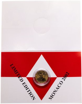 купить Монако 10 центов (cents) 2002 в буклете
