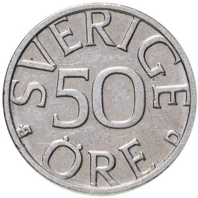 купить Швеция 50 эре (ore) 1990