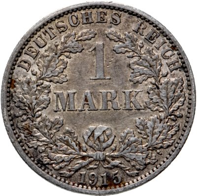 купить Германия 1 марка (mark) 1915 A знак монетного двора: "A" - Берлин
