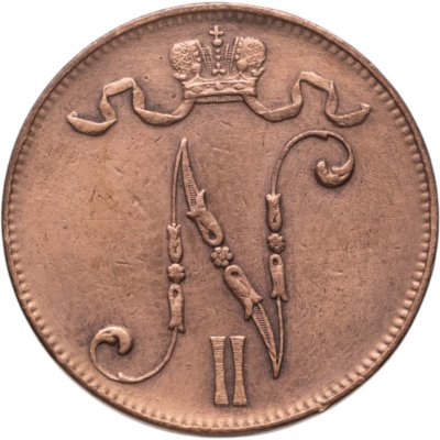 купить 5 пенни (pennia) 1911 Российская Финляндия