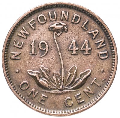 купить Ньюфаундленд 1 цент (cent) 1944