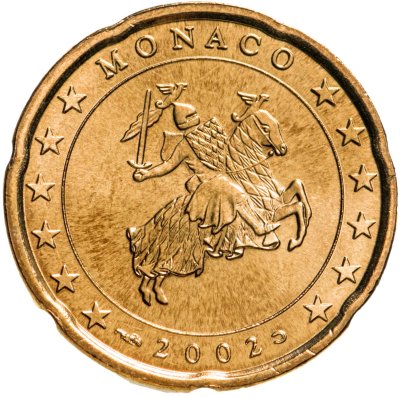 купить Монако 20 центов (cents) 2002