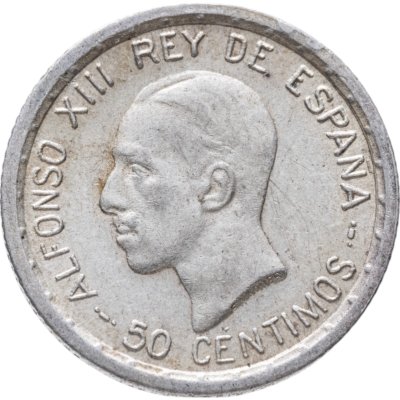 купить Испания 50 сентимо (centimos) 1926