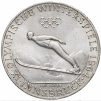 Купить Австрия 50 шиллингов 1964 "Зимние Олимпийские игры в Инсбруке"