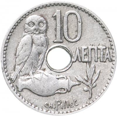 купить Греция 10 лепт 1912